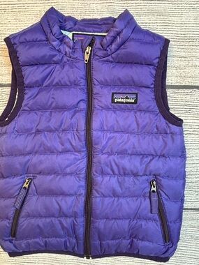 Patagonia Purple Quilted Puffer Vest